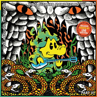 King Gizzard & The Lizard Wizard - King Gizzard & The Lizard Wizard - Live Around The Globe - Part VI: The Acoustic Concert - 1LP - 180g Transparent Turquoise Marbled Vinyl  [RSD 2026]